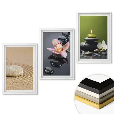 Set 3 tablouri pentru living Armonia naturii