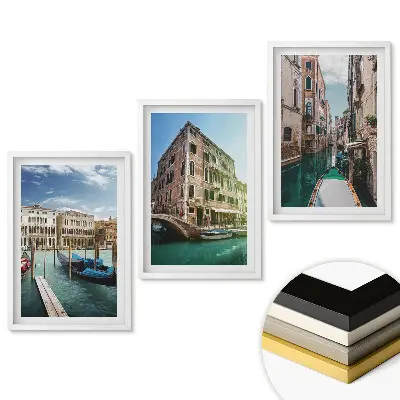 Set de tablouri pentru living cu Veneția
