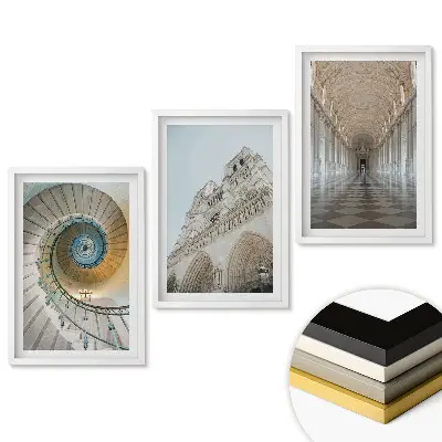 Set de tablouri pentru living Arhitectură și frumusețe interioară