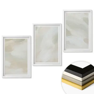 Set de tablouri pentru living cu fundaluri abstracte în culori estompate