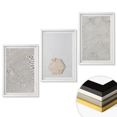 Set de tablouri pentru living cu modele abstracte în stil minimalist