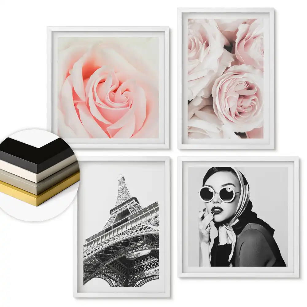 Set de tablouri înrămate cu design elegant și romantic