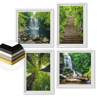 Set de tablouri înrămate Imersiune în frumusețea naturii
