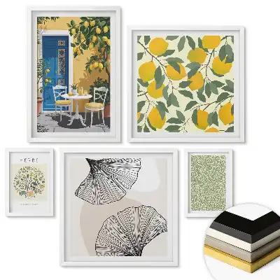 Set de tablouri înrămate Inspirații naturale în stil modern