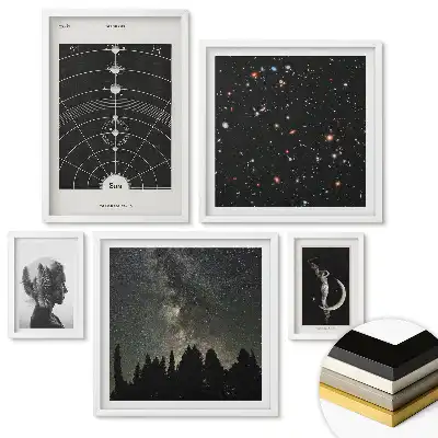 Set de tablouri înrămate Inspirații cosmice și secretele universului