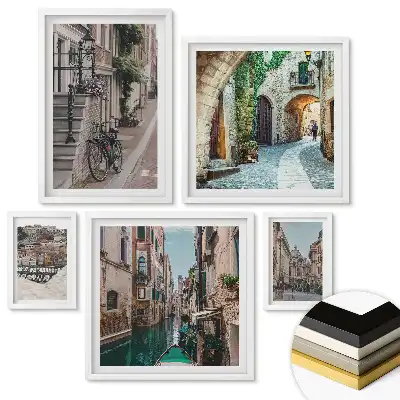 Set de tablouri înrămate Inspirații florale în nuanțe pastelate