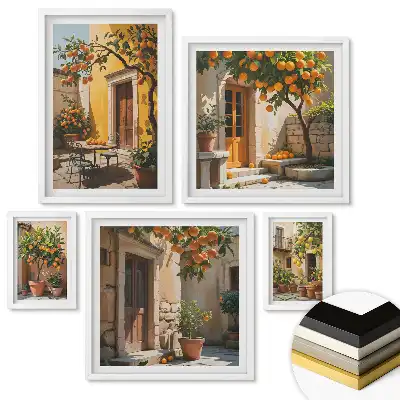 Set 5 tablouri înrămate Liniștea naturii și frumusețea detaliilor