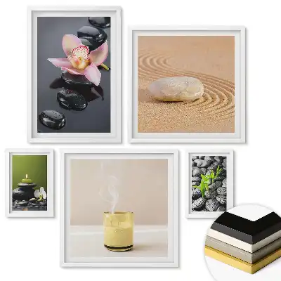 Set 5 tablouri înrămate Armonia naturii și liniștea sufletească