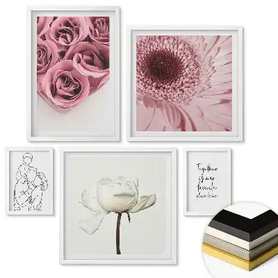 Set de tablouri înrămate Inspirații florale și dragoste în artă