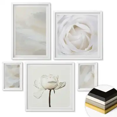 Set de tablouri înrămate Frumusețe naturală în nuanțe delicate