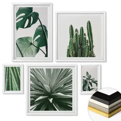 Set de 5 tablouri înrămate Inspirații verzi