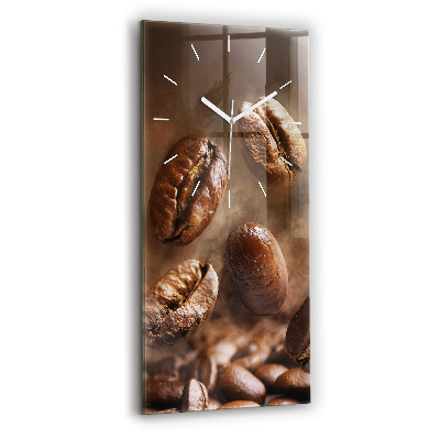 Ceas din sticlă dreptunghiular vertical decorativ boabe de cafea