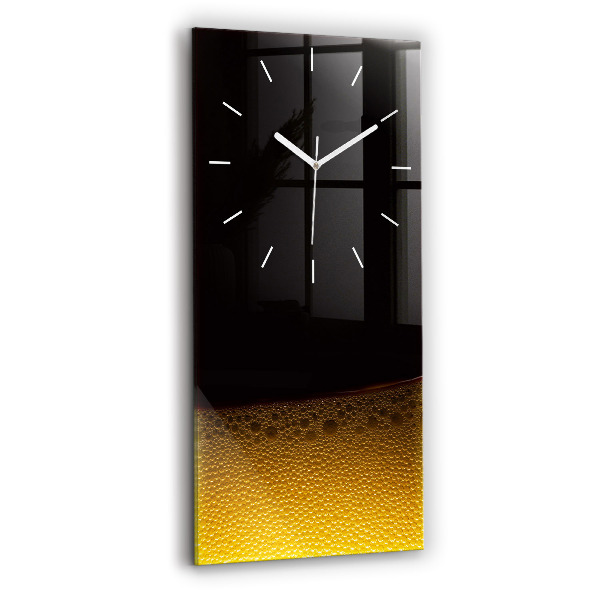 Ceas din sticlă dreptunghiular vertical decorativ Suc de portocale