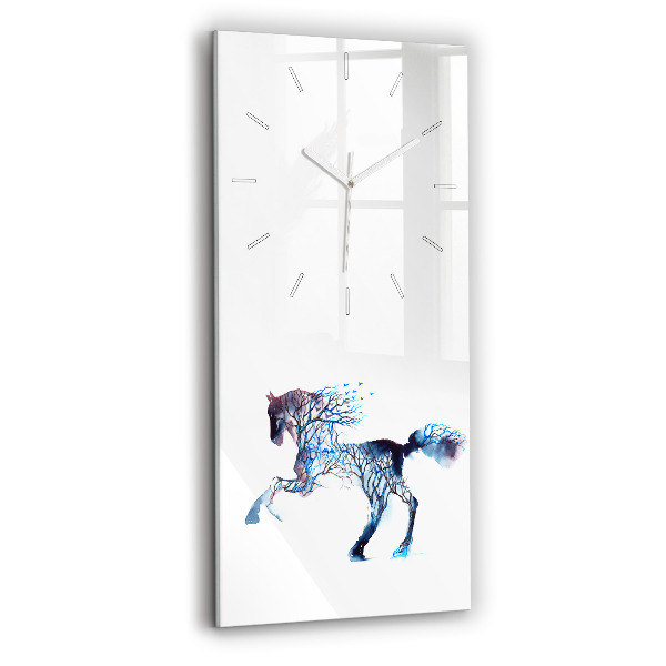 Ceas din sticlă dreptunghiular vertical decorativ Natura animalului