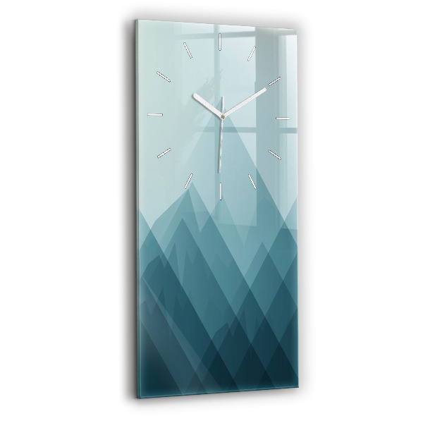 Ceas din sticlă dreptunghiular vertical decorativ Figuri geometrice