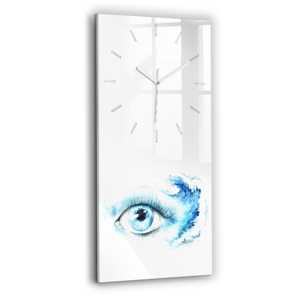 Ceas din sticlă dreptunghiular vertical decorativ Ochi de Mare
