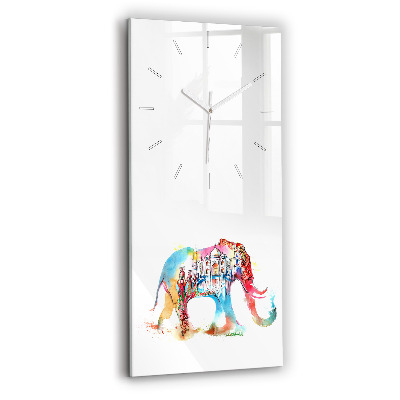 Ceas din sticlă dreptunghiular vertical decorativ Cultura indiană