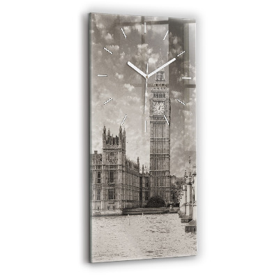 Ceas din sticlă dreptunghiular vertical decorativ Londra Anglia Big Ben