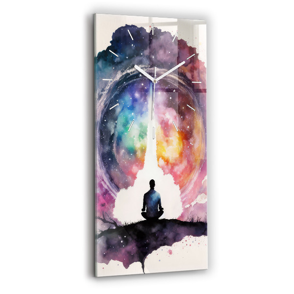 Ceas din sticlă dreptunghiular vertical decorativ Stil de viață meditativ