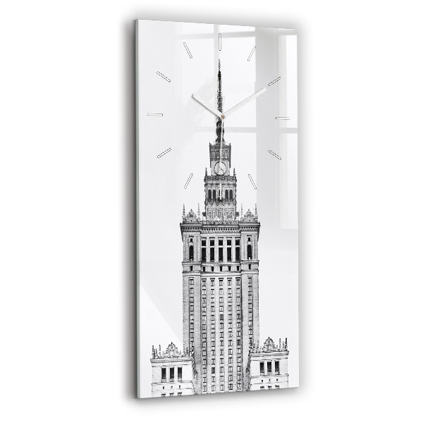 Ceas vertical de perete din sticlă decorativ Palatul Culturii și Științei