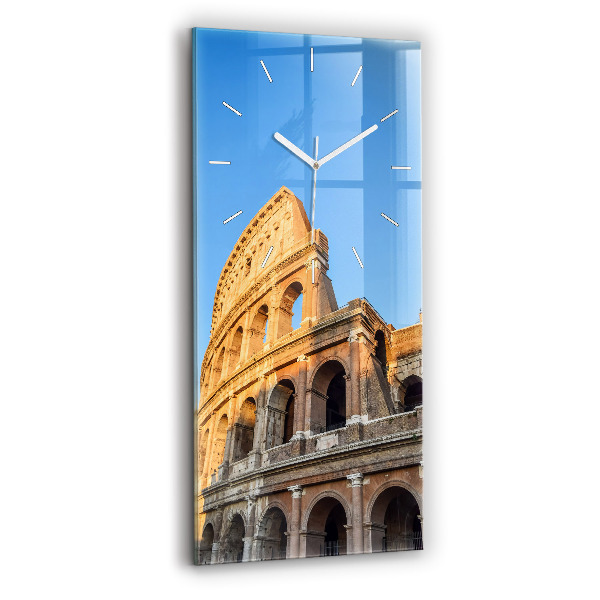 Ceas din sticlă dreptunghiular vertical decorativ Colosseumul din Roma