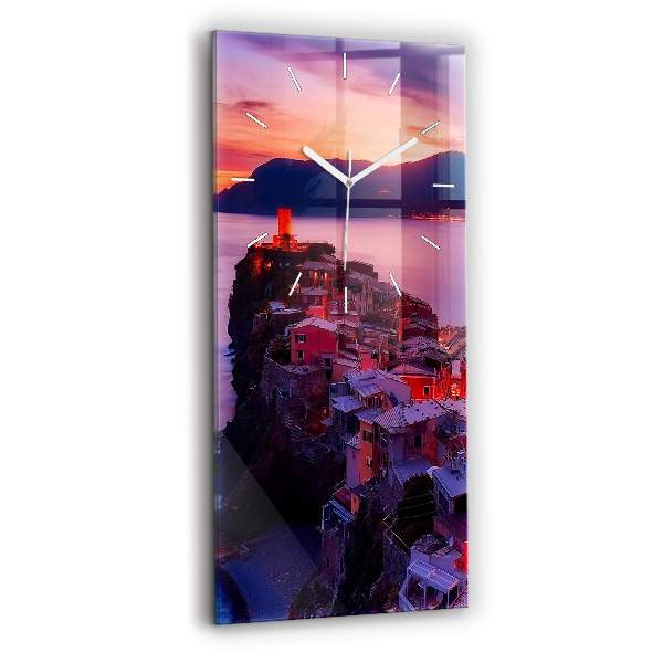 Ceas din sticlă dreptunghiular vertical decorativ Inscripția Amintiri