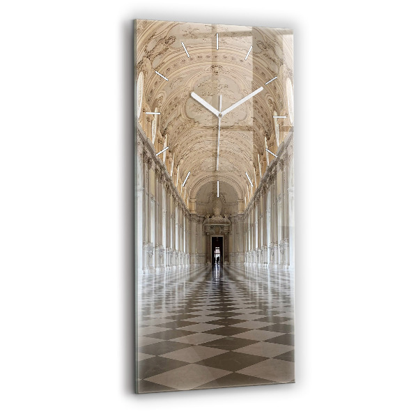 Ceas din sticlă dreptunghiular vertical decorativ Muzeul La Veneria Reale