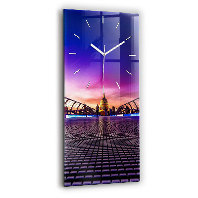 Ceas din sticlă dreptunghiular vertical decorativ Catedrala Sf. Paul