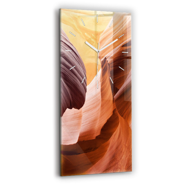 Ceas din sticlă dreptunghiular vertical decorativ Canionul Antelope
