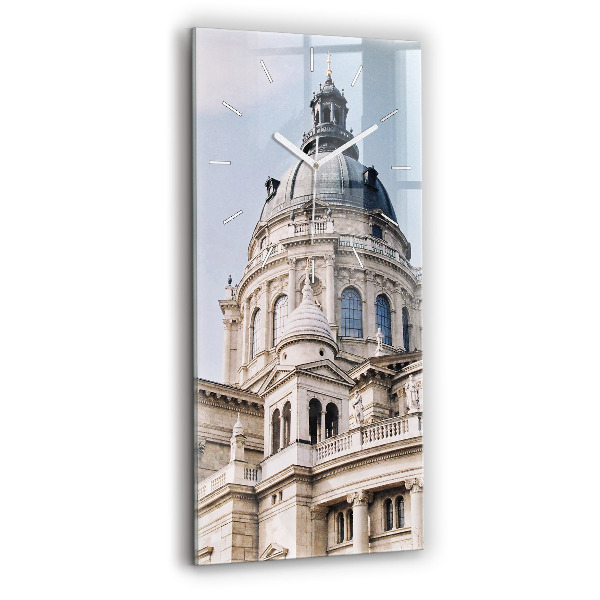Ceas vertical de perete din sticlă decorativ Bazilica Sfântul Ștefan