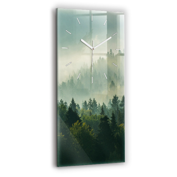 Ceas din sticlă dreptunghiular vertical decorativ Sunrise Beskids