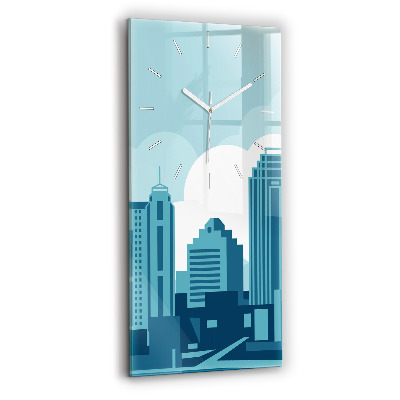 Ceas din sticlă dreptunghiular vertical decorativ Arhitectura în SUA