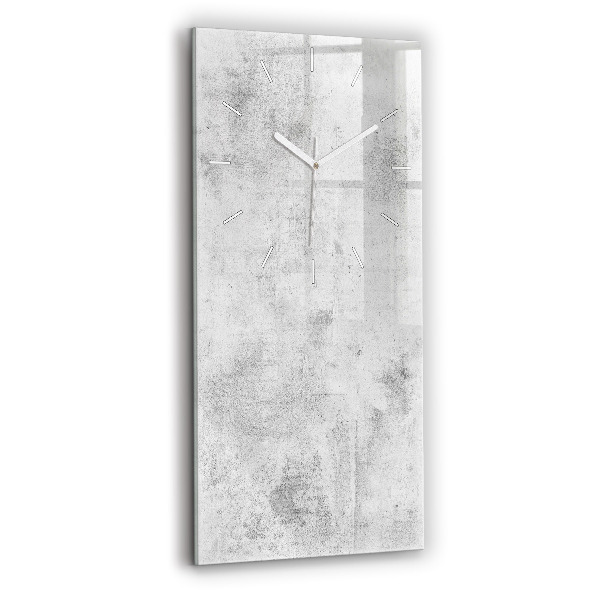Ceas vertical de perete din sticlă decorativ Zid de beton