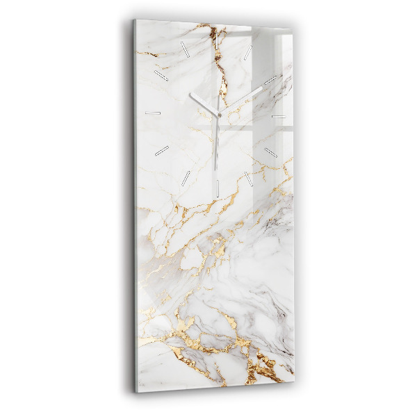 Ceas vertical de perete din sticlă decorativ Marmură decorativă
