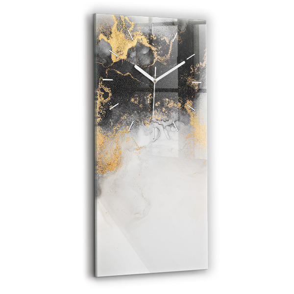 Ceas vertical de perete din sticlă decorativ Marmură artistică