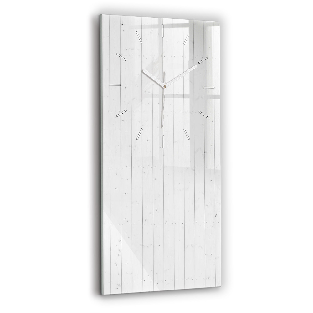 Ceas din sticlă dreptunghiular vertical decorativ Model de panouri din lemn
