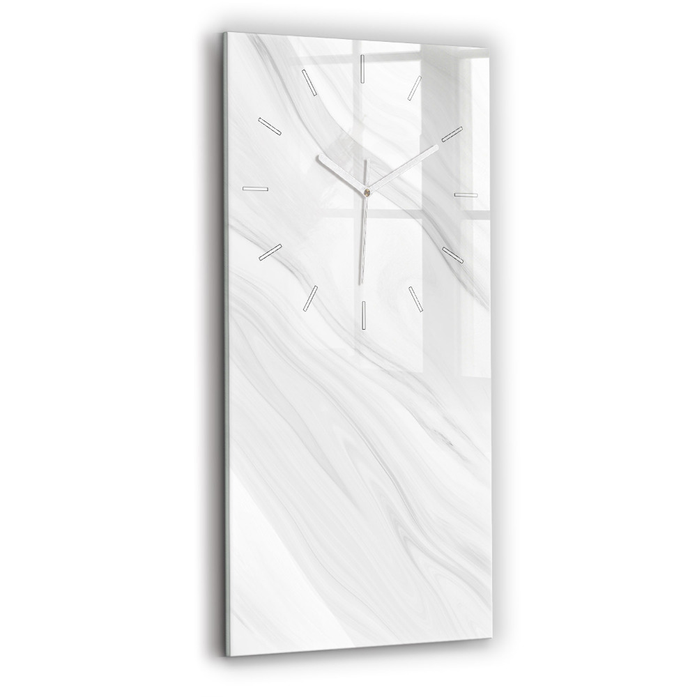 Ceas vertical de perete din sticlă decorativ Marmură decorativă