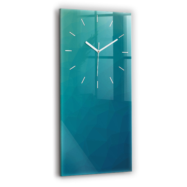 Ceas vertical de perete din sticlă decorativ Abstracție maritimă