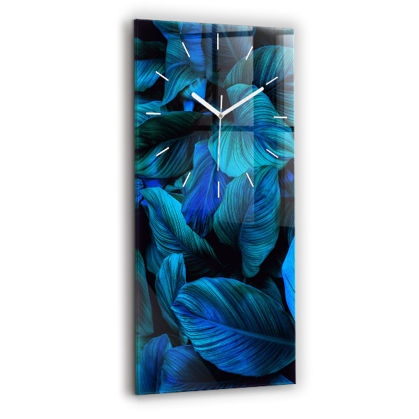 Ceas din sticlă dreptunghiular vertical decorativ Natură tropicală