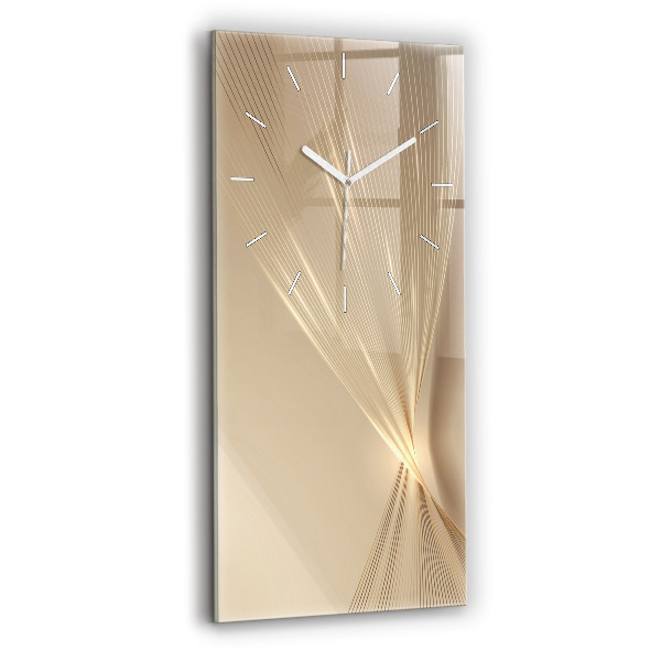 Ceas din sticlă dreptunghiular vertical decorativ Lumină abstractă