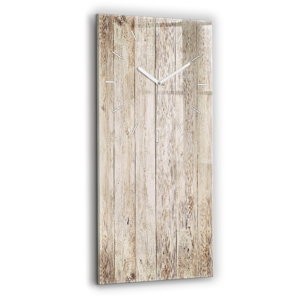 Ceas vertical de perete din sticlă decorativ Panouri din lemn