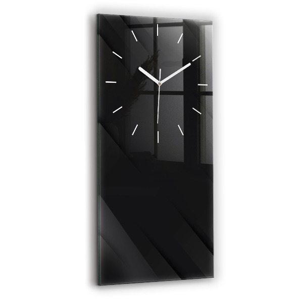 Ceas vertical de perete din sticlă decorativ Model de perete întunecat