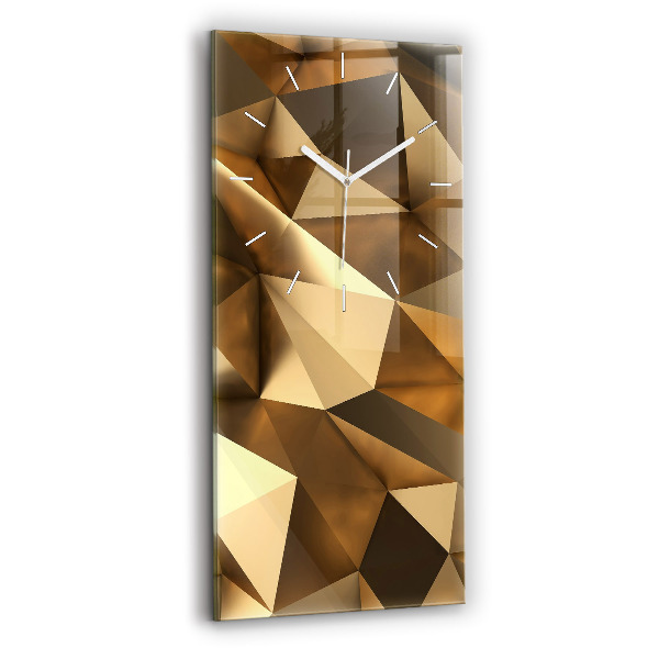 Ceas din sticlă dreptunghiular vertical decorativ Textură geometrică