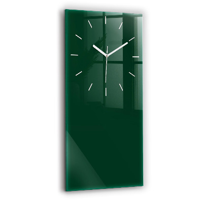 Ceas vertical de perete din sticlă decorativ Culoare verde sticlă
