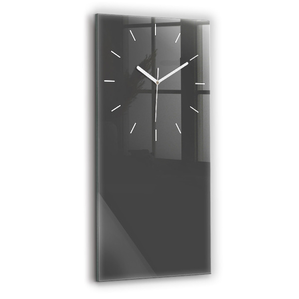 Ceas din sticlă dreptunghiular vertical decorativ Culoare gri