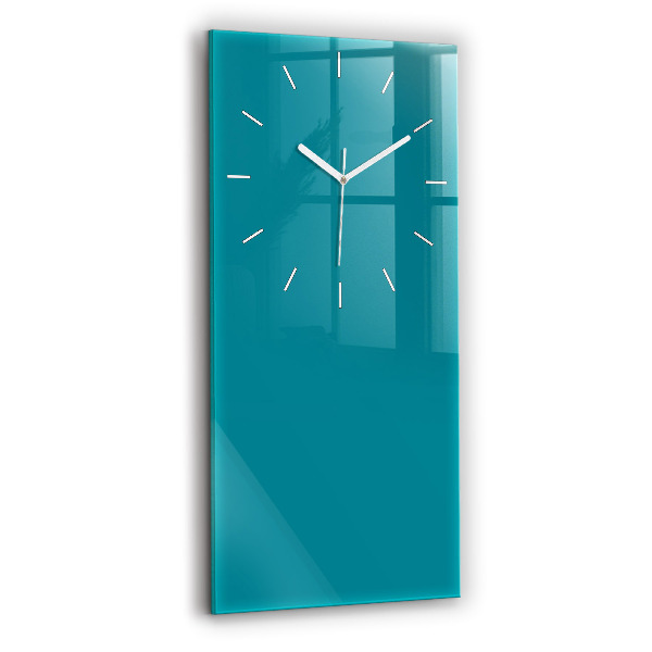 Ceas vertical de perete din sticlă decorativ Culoarea mării