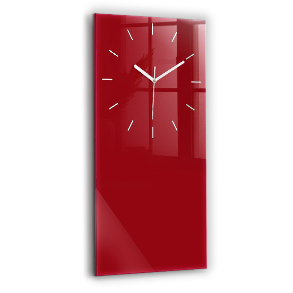 Ceas din sticlă dreptunghiular vertical decorativ Culoare roșie