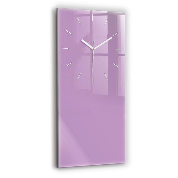 Ceas din sticlă dreptunghiular vertical decorativ Culoare liliac