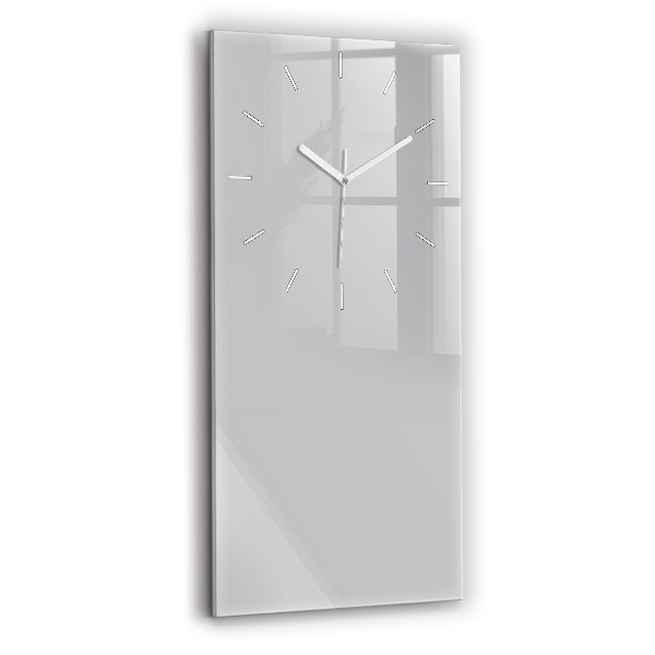 Ceas vertical de perete din sticlă decorativ Culoare gri deschis