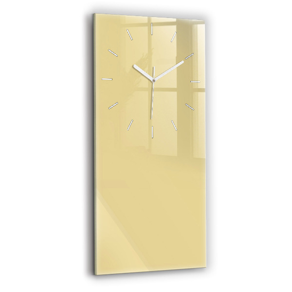 Ceas din sticlă dreptunghiular vertical decorativ Culoare crem